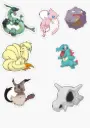 Pokemon Stickers (2 Page,11 stickers)
